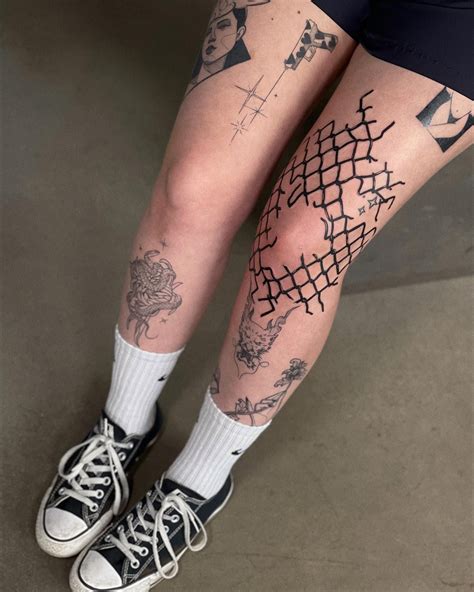 cool knee tattoos|unique knee tattoos for men.